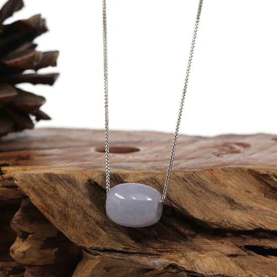 Load image into Gallery viewer, RealJade Co.¨ Jade Pendant Necklace Copy of Copy of Baikalla™ &amp;quot;Good Luck Button&amp;quot; Necklace Real Lavender Jade Lucky TongTong Pendant Necklace

