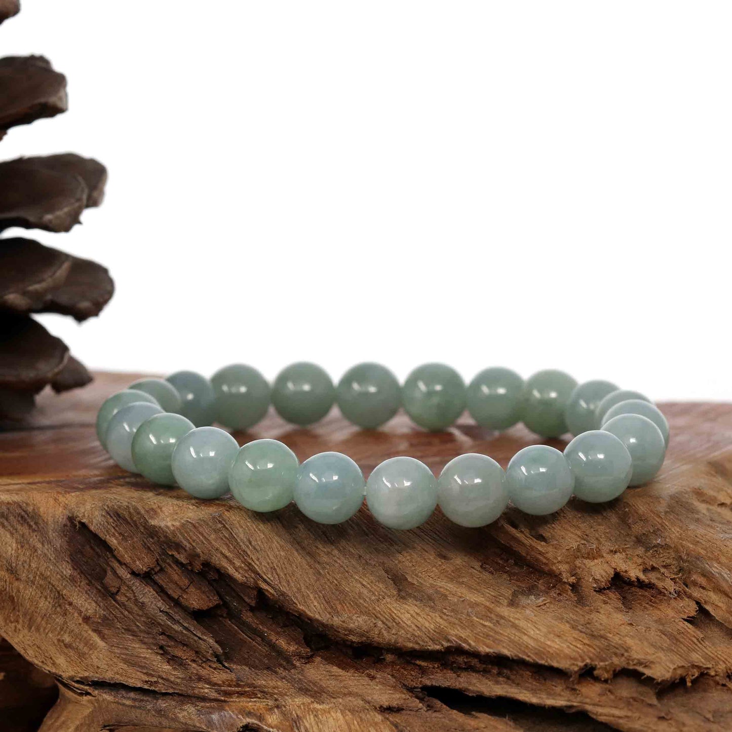 Load image into Gallery viewer, RealJade Co.® jade beads bracelet Natural Jadeite Jade 10 mm Round Oil Green Beads Bracelet ( 10 mm )
