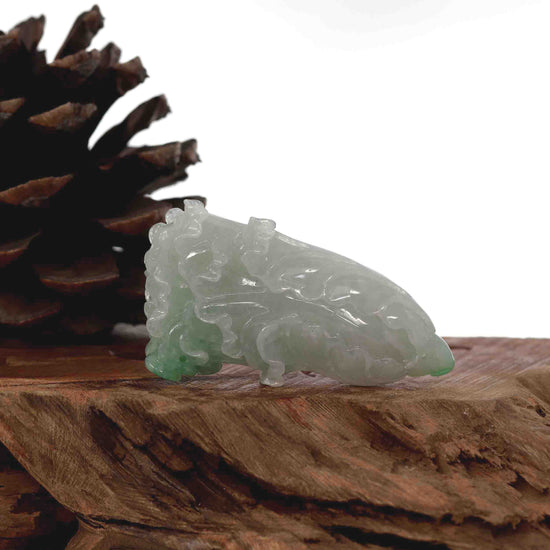 Load image into Gallery viewer, Baikalla Natural Jadeite Jade &amp;quot;Lucky Cabbage&amp;quot; Carving, Collectibles
