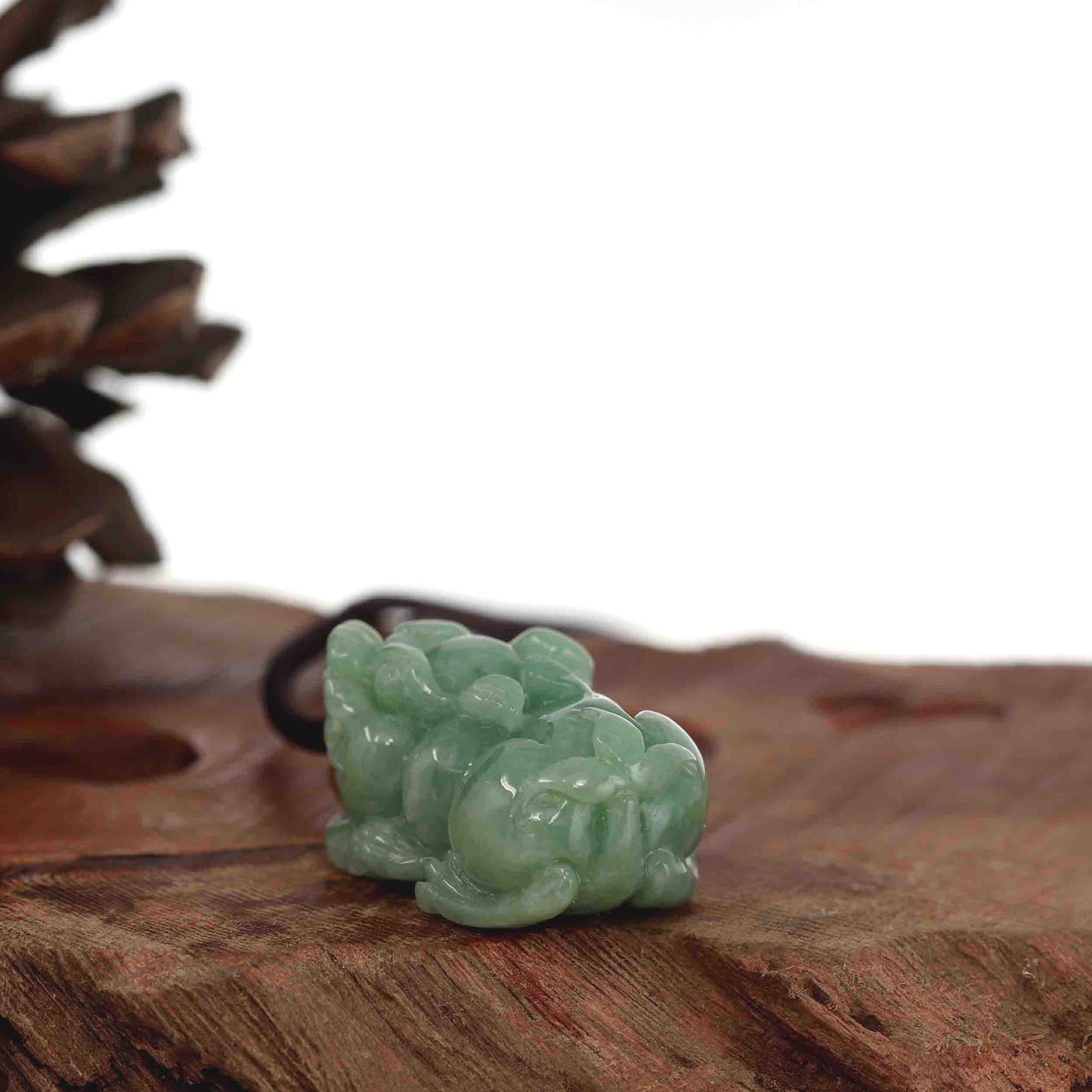 Load image into Gallery viewer, Baikalla™ Pi Xiu Genuine Burmese Green Jadeite Jade PiXiu Pendant Necklace (FengShui Lucky)
