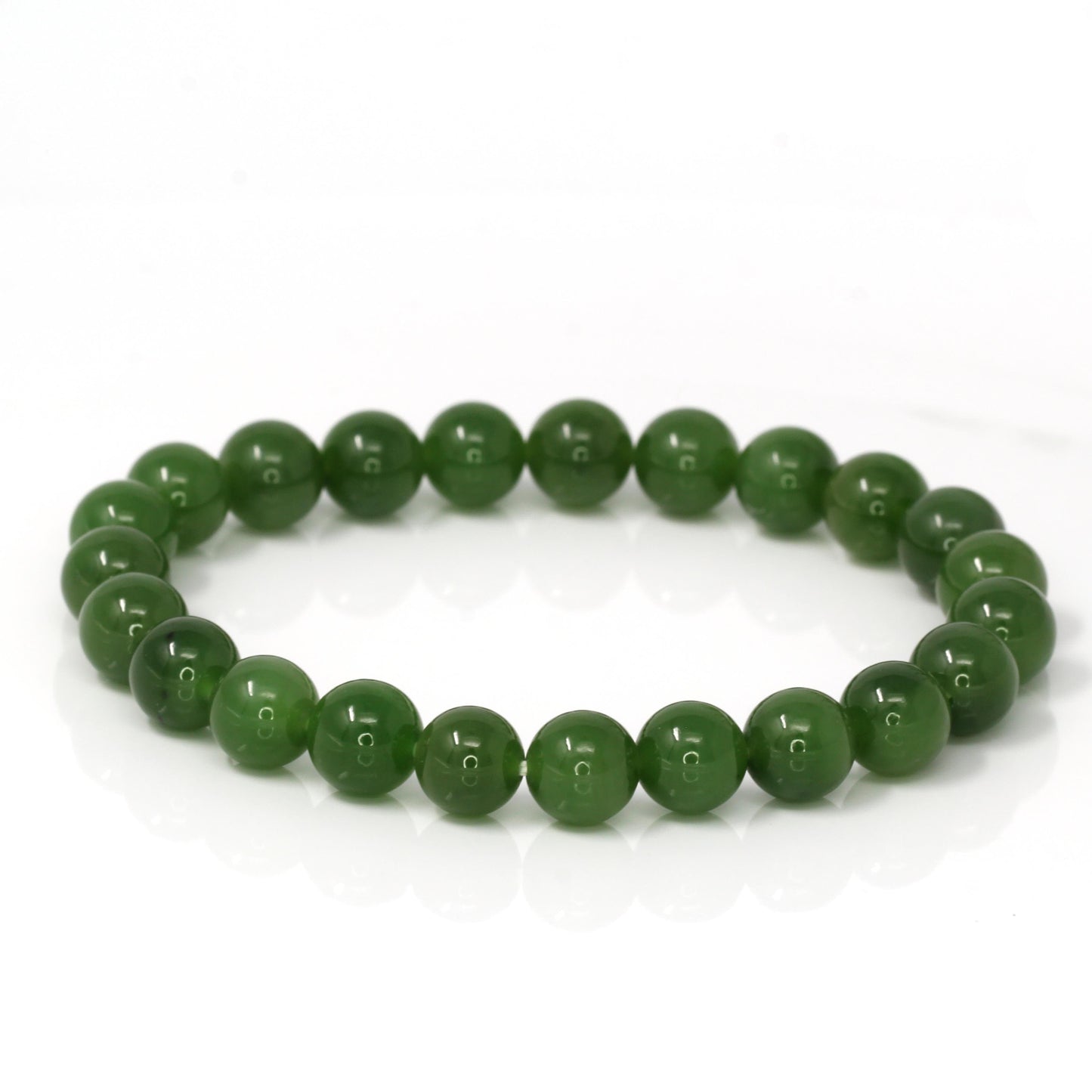 RealJade™ "Classic Bangle" Genuine Burmese High Quality Apple Green Jadeite Jade Bangle Bracelet (53.4mm) #545