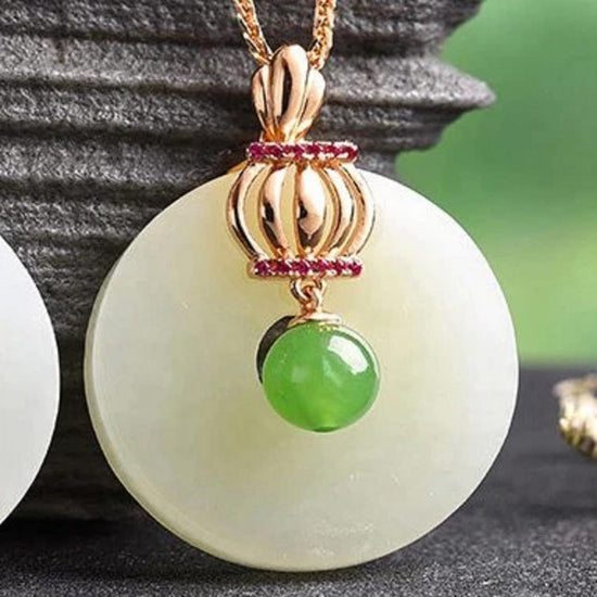 Load image into Gallery viewer, RealJade™ Jewelry | Authentic, Unterated Jadeite Jade Pendant Necklace | Real Jade Jewelry | Jade Buddha Dharma
